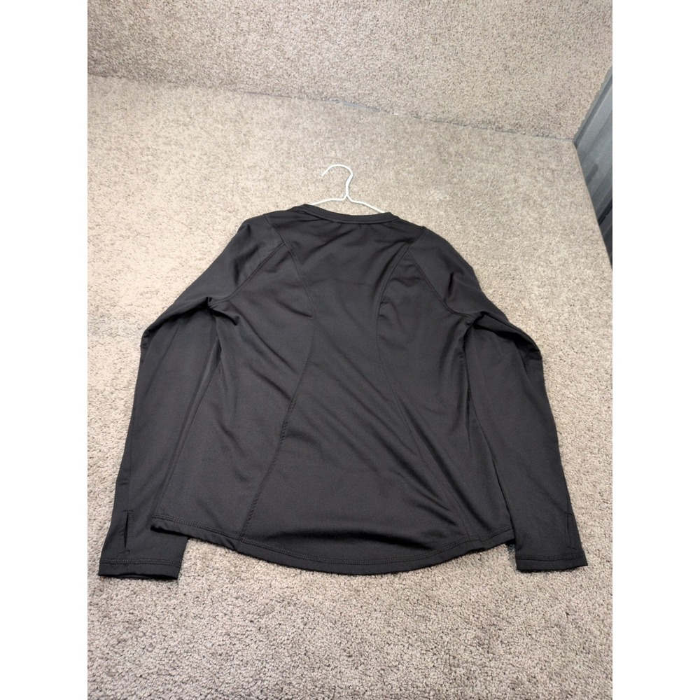 Spyder Active Mens Black Long Sleeve Performance Base Layer Top Large Thumbholes - Picture 8 of 8